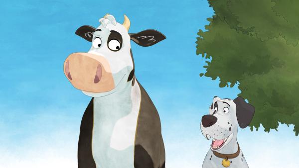 Bild 1 von 3: Lieselotte kümmert sich liebevoll um ihren Hunde-Gast.