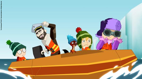 Bild 1 von 3: Das Green Team auf der Suche nach der Mutter des kleinen Eisbären.
© KiKA/Gaumont-Alphanim - Honorarfreie Verwendung gemäß AGB im redaktionellen Zusammenhang mit genannter Sendung bei Nennung \