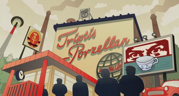 Bild 1 von 4: Im Zeitraffer erzählt der Animationsfilm die Geschichte des Porzellanwerks Triptis.