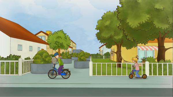 Bild 1 von 3: Conni wünscht sich unbedingt ein Fahrrad wie ihre Freundin Anna.