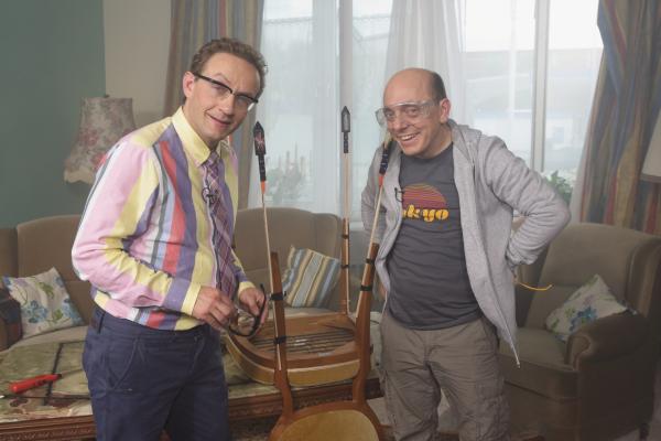 Bild 1 von 1: Nicht Nachmachen Sylvester im Wohnzimmer. Wigald Boning, Bernhard Bernhard Hoëcker