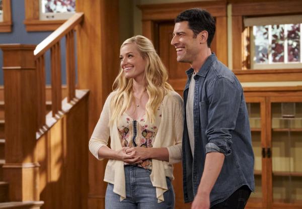 Bild 1 von 18: Gemma Johnson (Beth Behrs, l.); Dave Johnson (Max Greenfield, r.)