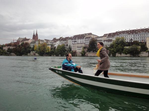 Bild 1 von 5: Kerstin Gallmeyer stachelt in einem Basler Weidling