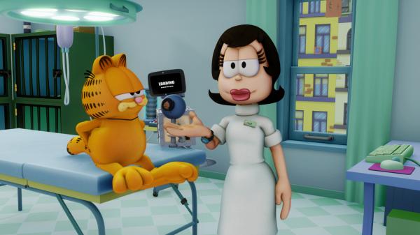Bild 1 von 3: Garfield soll mit Hilfe eines Spezial-Computers abnehmen.