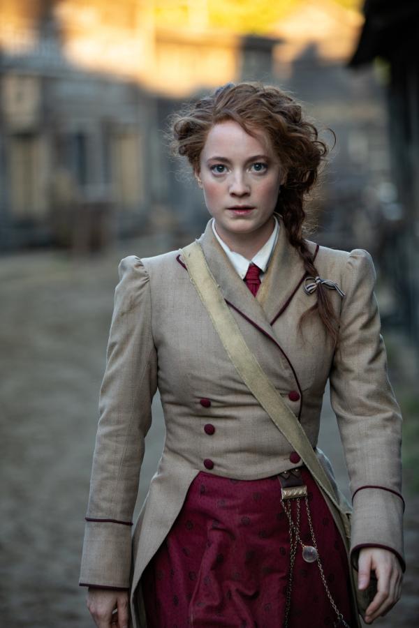 Bild 1 von 12: Abigail Fix (Leonie Benesch) verbittet sich Phileas Foggs Einmischung in ihr Privatleben.