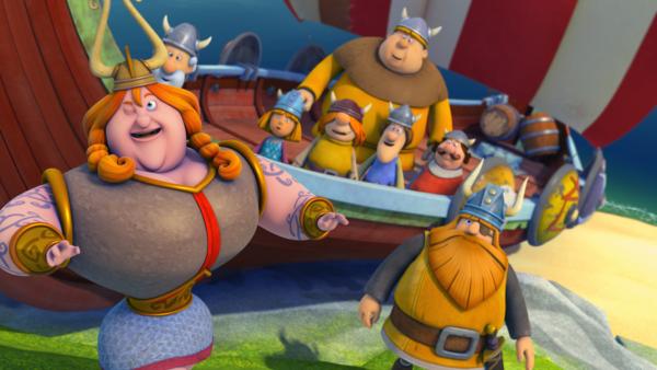 Bild 1 von 6: Königin Rhiannon hält Halvar für einen üblen Piraten.