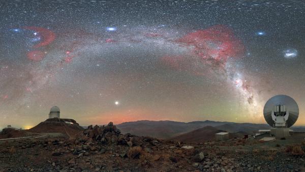 Bild 1 von 3: Das La-Silla-Observatorium, benannt nach dem Berg, auf dem es steht, war das erste Observatorium der Europäischen Südsternwarte in Chile.