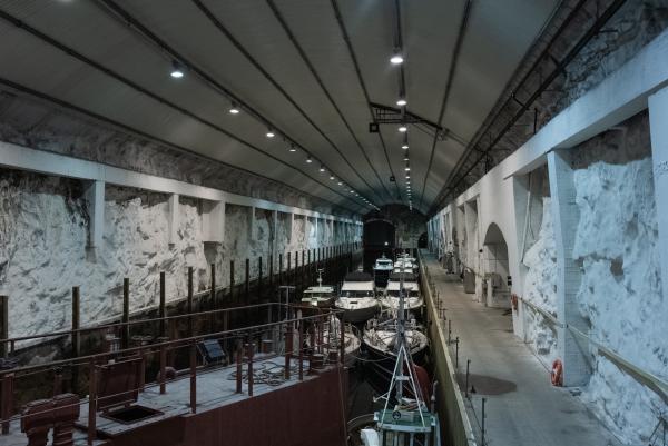 Bild 1 von 3: Der norwegische U-Boot-Bunker Olavsvern hat eine zivile Zwischennutzung gefunden.