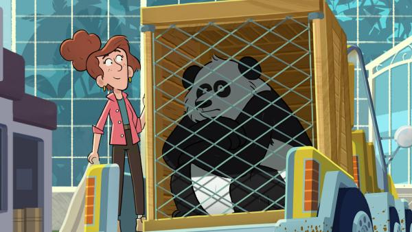 Bild 1 von 1: Sonia will Huan, dem Riesenpanda, dessen Gehege im Zoo überflutet wurde, ein neues Zuhause geben.