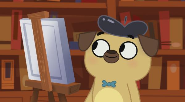 Bild 1 von 4: Puck möchte gerne ein berühmter Maler werden.