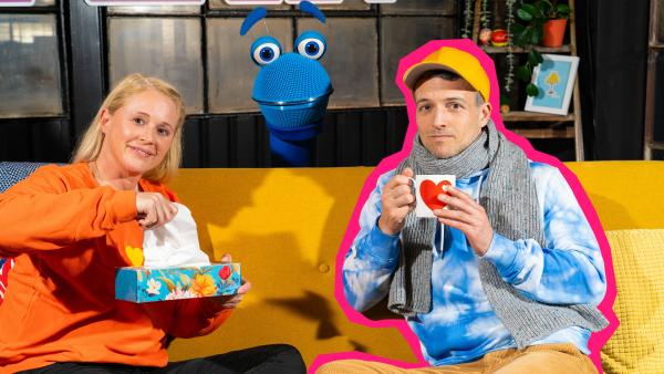 Bild 1 von 2: Gute Besserung! Wenn bei Singa der Hals kratzt und die \