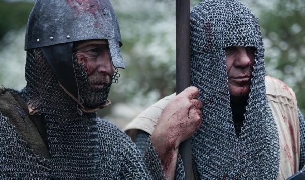 Bild 1 von 2: Kreuzritter in der Schlacht an der Jakobsfurt 1179, Israel.