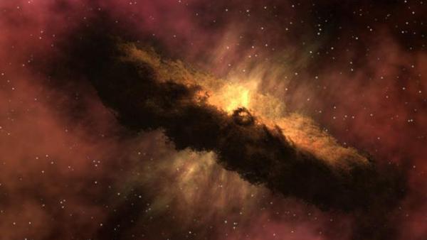 Bild 1 von 2: Diese Künstleranimation zeigt eine Darstellung der am weitesten verbreiteten Theorien zur Entstehung von Kometen. Kometen gehören zu den faszinierenden Himmelskörpern, die aus der Zeit der Entstehung unseres Sonnensystems stammen.