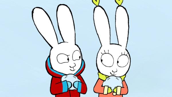 Bild 1 von 3: Simon (l.) und Lou (r.) schmieden einen Plan, wie sie sich an den unbekannten Schneeballwerfern rächen können.