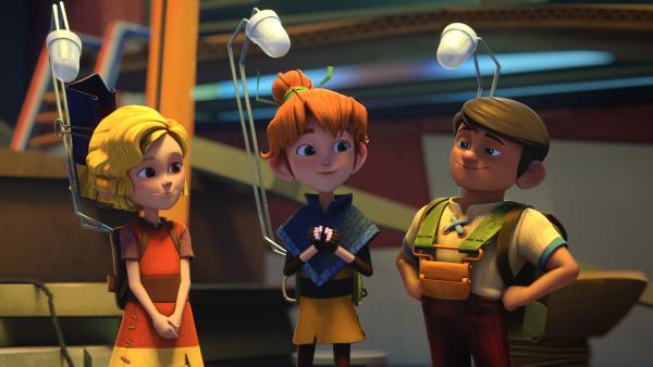 Bild 1 von 6: Yuna, Arrietty und Bernard sind für die Operation Licht unverzichtbar.© SWR/ELLIPSANIME PRODUCTIONS/BELVISION/DARGAUD MEDIA/RTBF - Honorarfreie Verwendung gemäß der AGB im engen inhaltlichen, redaktionellen Zusammenhang mit genannter SWR-Sendung und bei Nennung \