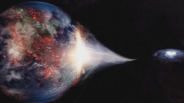 Bild 1 von 4: Schwarze Löcher reißen Planeten in Stücke, aber sie können auch Sterne hervorbringen.