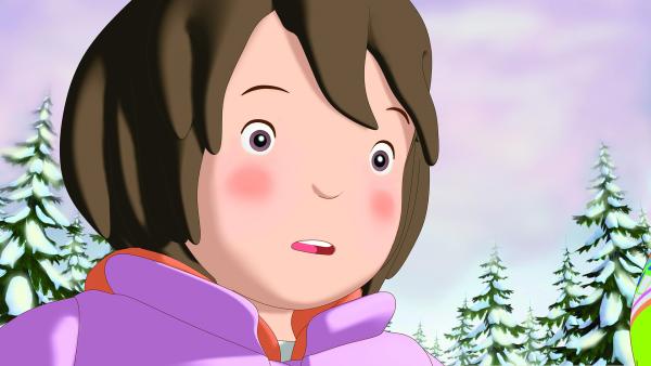 Bild 1 von 8: Laura findet seltsame Spuren im Schnee und kommt auf eine Idee.