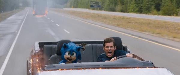 Bild 1 von 11: Sonic (l.); Tom Wachowski (James Marsden, r.)