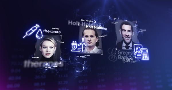 Bild 1 von 11: Elizabeth Holmes, Hendrik Holt und Lex Greensill haben Anleger und Investoren mit Charme und Charisma überzeugt - und um ihr Geld gebracht. Jetzt müssen sie sich für ihre Finanztricksereien verantworten.