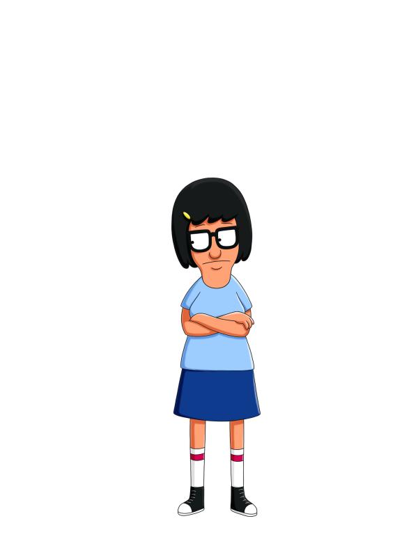 Bild 1 von 18: (1. Staffel) - Tina ist das älteste der drei Kinder. Sie ist eine Eigenbrötlerin und offensichtlich in Jimmy Junior, den Sohn des mit Bob verfeindeten Pizzeriabesitzers Jimmy Pesto Senior, verliebt.