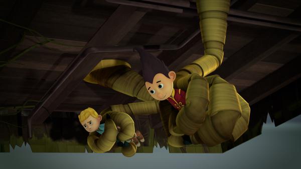 Bild 1 von 6: Das Hühnerhaus hält Jack und Tashi gefangen.