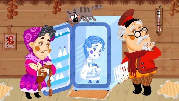 Bild 1 von 3: Das Schneemädchen soll sich im Sommer in den Kühlschrank setzen.