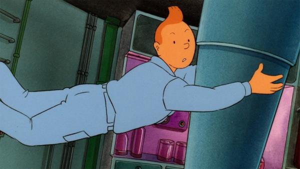 Bild 1 von 3: Tim, Struppi, Kapitän Haddock und Professor Bienlein sind für die Mission \