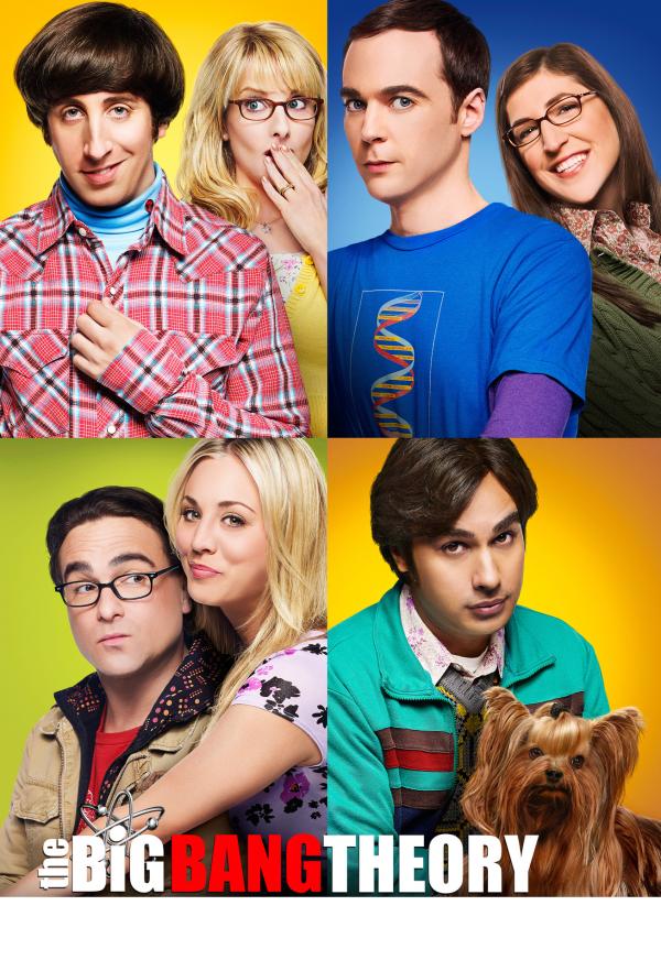Bild 1 von 30: (8. Staffel) - The Big Bang Theory: Bernadette (Melissa Rauch, oben 2.v.l.), Howard (Simon Helberg, oben l.), Amy (Mayim Bialik, oben r.), Sheldon (Jim Parsons, oben 2.v.r.), Leonard (Johnny Galecki, unten l.), Penny (Kaley Cuoco, unten M.) und Raj (Kunal Nayyar, unten r.) ...