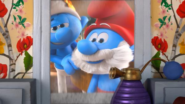 Bild 1 von 7: Dank Beauty kann ein ganz normaler Schlumpf in die Rolle von Papa Schlumpf schlüpfen.