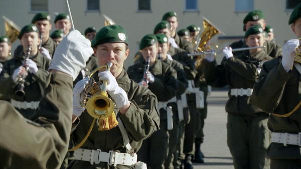 Bild 1 von 1: Im Bild: Probe für das Militärmusikfestival in Salzburg.