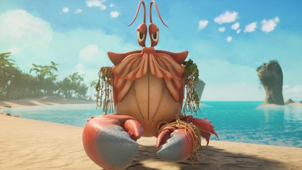 Bild 1 von 3: Der Titan der Weltmeere, die menschengroße Riesenkrabbe, macht einen übel gelaunten Eindruck.