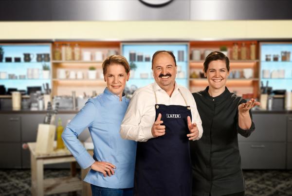 Bild 1 von 3: Von links: Cornelia Poletto, Johann Lafer, Viktoria Fuchs