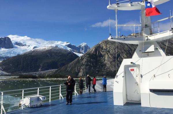 Bild 1 von 6: Blick vom Schiff aus auf den Pia-Gletscher.