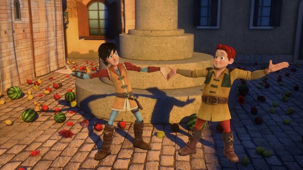 Bild 1 von 3: Leo und Lollo (r.) tanzen.