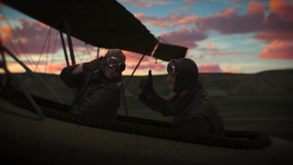 Bild 1 von 18: Im Bild: Flugzeugpiloten.