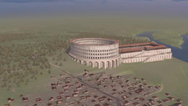 Bild 1 von 3: Im gigantischen Amphitheater des antiken Lugdunum - heute Lyon - fanden Gladiatoren- oder Tierkämpfe statt.