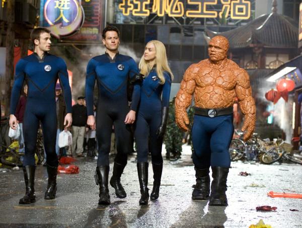 Bild 1 von 3: Chris Evans, Ioan Gruffudd, Jessica Alba, Michael Chiklis
