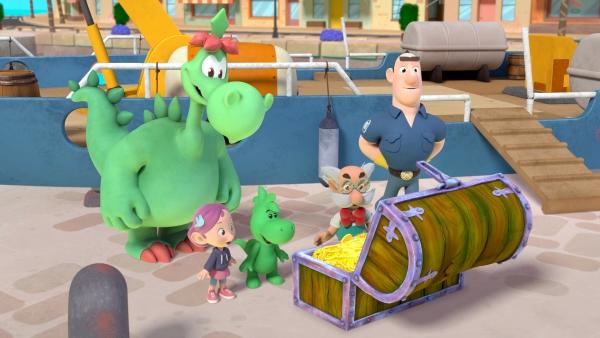 Bild 1 von 9: Grisu hat seine Schatzsuche erfolgreich abgeschlossen!