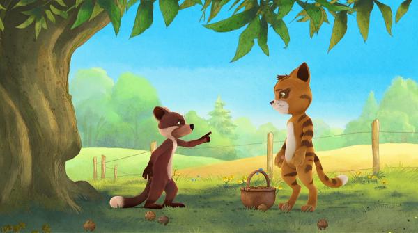 Bild 1 von 5: Mutig versucht Martin die Dorfkater Nero und Casär gegeneinander aufzubringen.