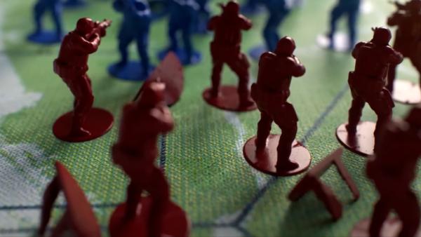 Bild 1 von 12: Bei einem Planspiel spielen US-Militäranalysten verschiedene Kriegsszenarien durch.