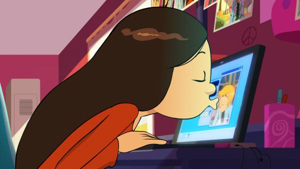 Bild 1 von 6: Wendy und Max sind unzertrennlich. Sie küssen sich sogar am Computerbildschirm pausenlos.