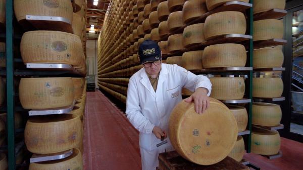 Bild 1 von 4: Nur in einem kleinen Gebiet rund um Parma ist der Parmesan echter Parmesan.