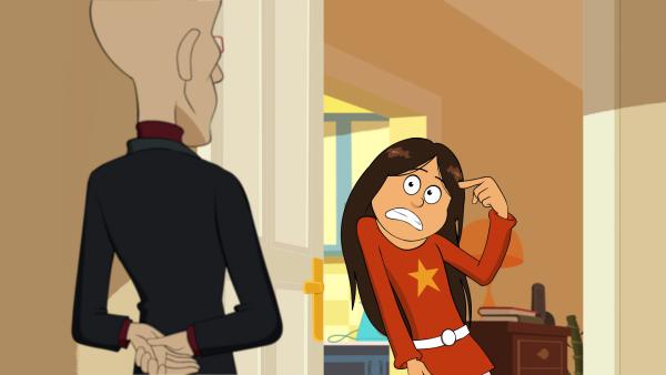 Bild 1 von 4: Wendy ist leicht verstört, als der erste Hauskäufer vor der Tür steht, weil Marine das Haus im Internet angeboten hat.