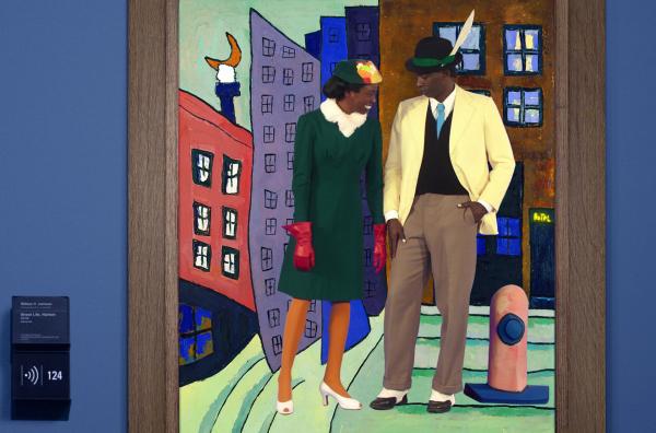 Bild 1 von 1: Das Liebespaar möchte heute Abend ausgehen. Sie sind herausgeputzt und haben große Lust zu tanzen. Doch sie können sich nicht einigen. Sollen sie in den Cotton Club oder doch lieber in den Savoy Ballroom? Die Entscheidungsfindung beginnt zu eskalieren Ö...