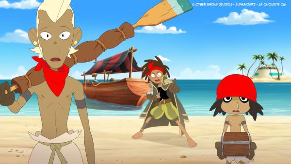 Bild 1 von 2: Team Pirates (v.l.): Shark, Max, Ed