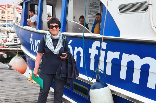Bild 1 von 13: Katharina Heyer entdeckte als Erste, dass es sieben verschiedene Arten von Walen und Delfinen in der Straße von Gibraltar gibt.