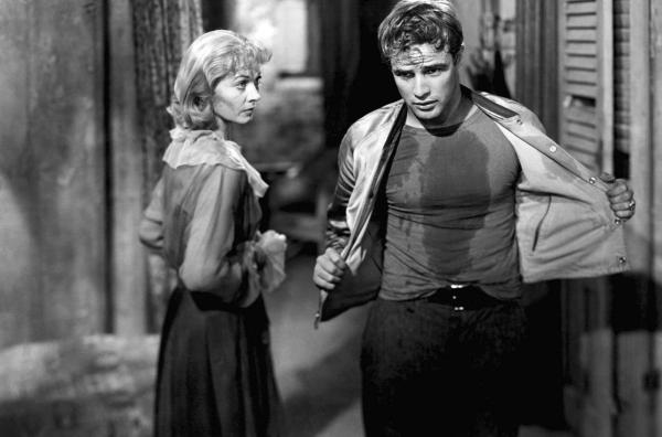 Bild 1 von 4: Ausschnitt aus dem Film ?Endstation Sehnsucht? (1951) mit Vivien Leigh und Marlon Brando in den Hauptrollen