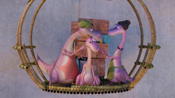 Bild 1 von 3: Familienurlaub ohne Lucy wird für Minus Drei sicher kein richtiger Urlaub.© ZDF/M.A.R.K.13/TRIKK17/Fabrique d'image - Honorarfreie Verwendung gemäß AGB im redaktionellen Zusammenhang mit genannter Sendung bei Nennung \