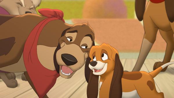 Bild 1 von 16: Capper sollte eigentlich zu einem Jagdhund ausgebildet werden, doch er tollt lieber mit seinem Freund Cap durch die Wiesen und Wälder. Als die beiden Freunde auf einem Jahrmarkt auf eine Hundeband treffen, wird Cappers wahres Talent offenbart: das Singen! Kurzerhand wird Capper Mitglied in der Band. Doch durch den ganzen Trubel vergisst er vollkommen seinen treuen Freund Cap. So wird die Freundschaft der beiden erneut auf die Probe gestellt.