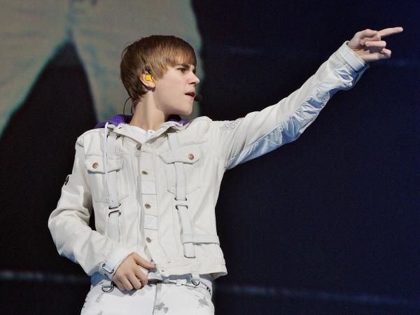 Bild 1 von 3: Im Bild: Justin Bieber bei seiner \